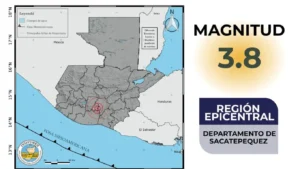 Temblor de magnitud 3.8 sacude a Guatemala este 15 de agosto del 2025